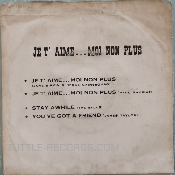 7-gainsbourg-thailand-tkr-041-moi-non-plus-b 7" GAINSBOURG Je t'aime moi non plus / + PAUL MAURIAT / THE BELLS / JAMES TAYLOR