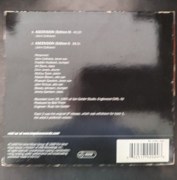 CD JOHN COLTRANE Ascension