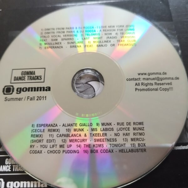 CD GOMMA Dance Tracks