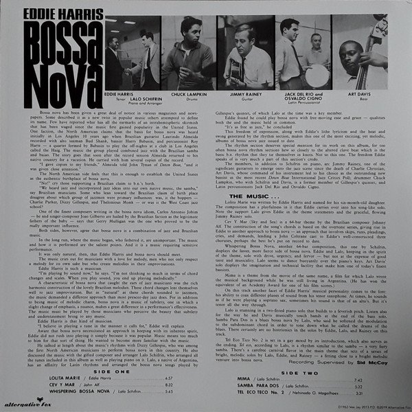 lp-eddie-harris-bossa-nova-fox-016-alternative-schifrin-b LP EDDIE HARRIS Bossa Nova