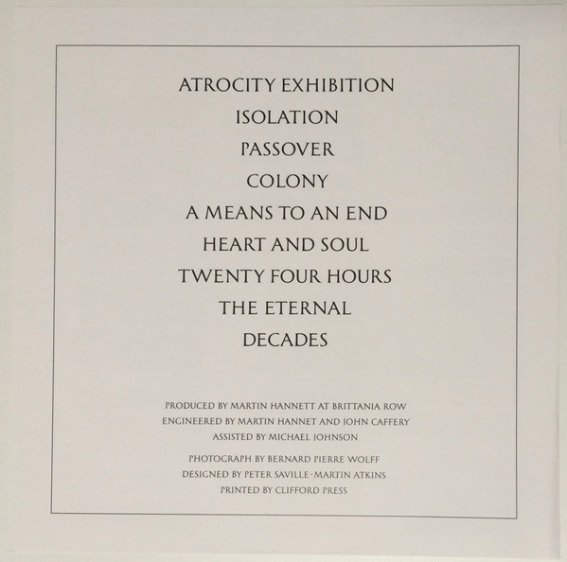 LP JOY DIVISION Closer