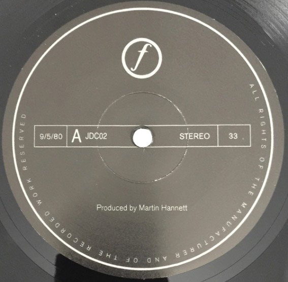 LP JOY DIVISION Closer