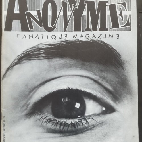 Fanzine ANONYME n°4  1985 