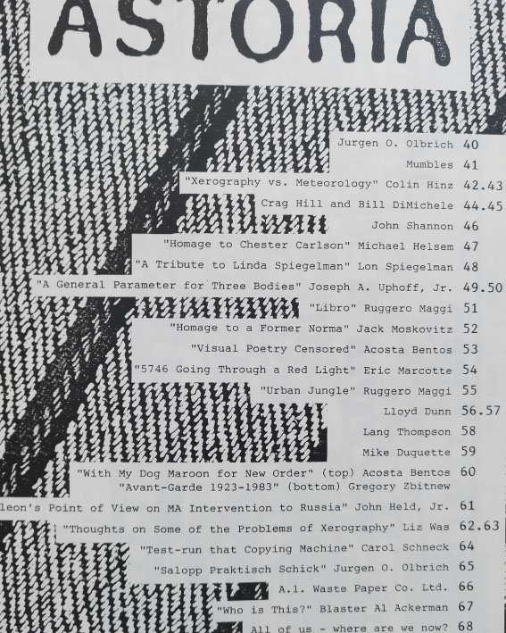 Fanzine ASTORIA