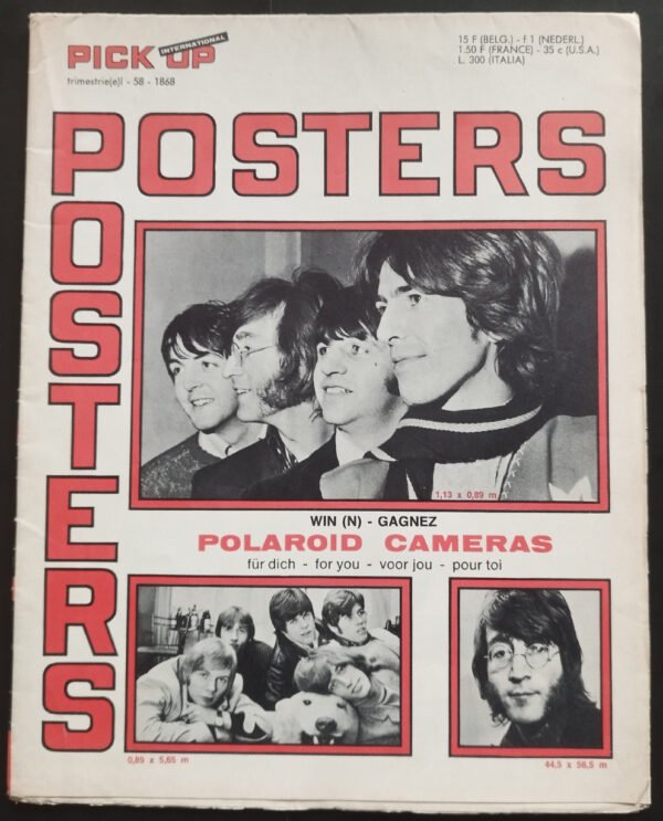 revue BEATLES  Pick Up Poster Géant Issue 58