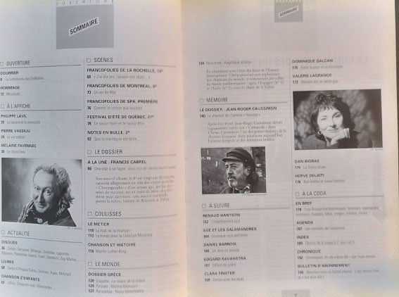 Revue CHORUS n°9. 1994