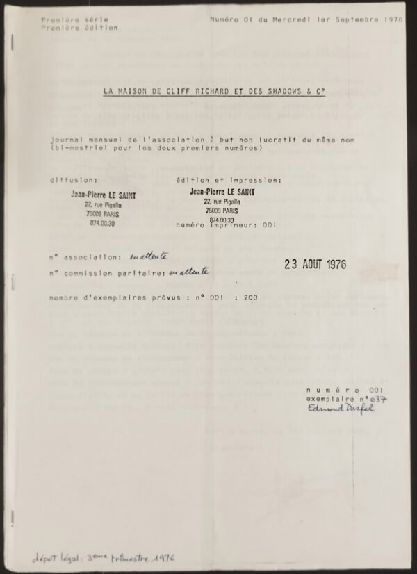 revue-cliff-richard-fanzine-fan-club-bangladesh-d Pressbook CLIFF RICHARD