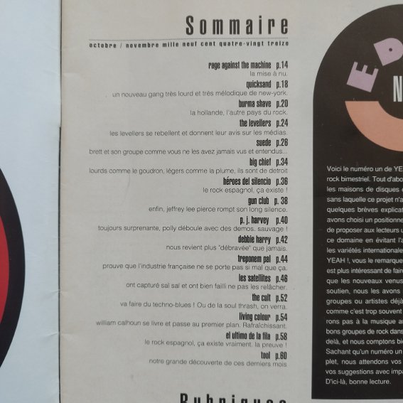 Revue Yeah ! n°1